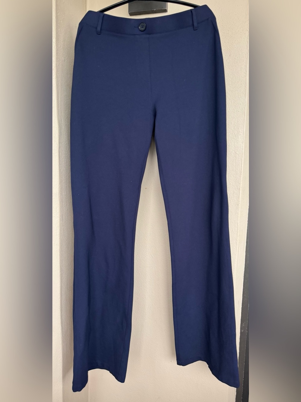 Betabrand Navy Blue Dress/Yoga Pant Bootcut Stretch Mid-Rise Work Athletic XL